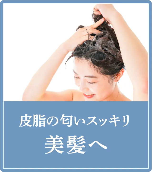 皮脂の匂いスッキリ美髪へ